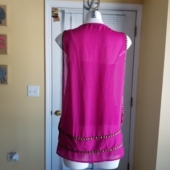 Rock & Republic Studded Sleeveless top (S) - Picture 1 of 5